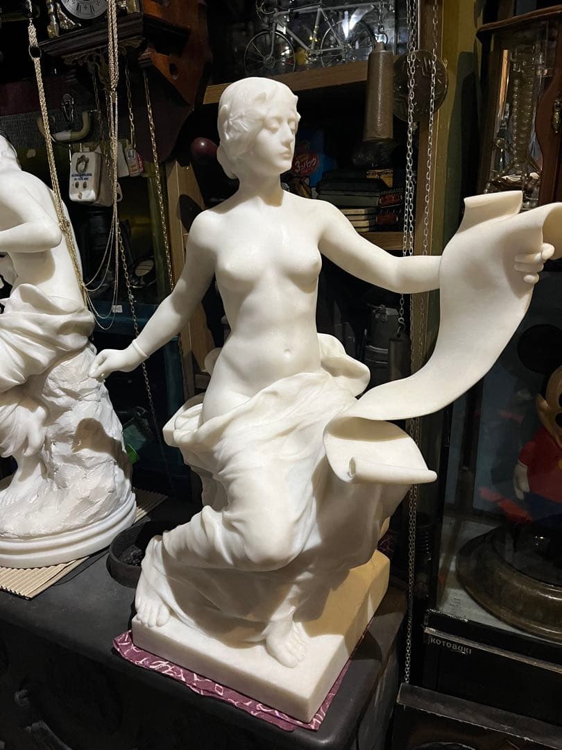 おチビさん専用 天然大理石ヴィーナス 、本物大理石彫刻 高さ63 幅60 約35