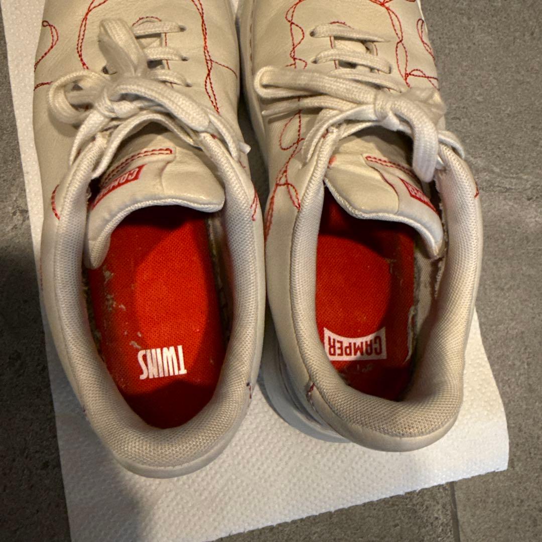 【23.5〜24】CAMPER TWINS レザースニーカー