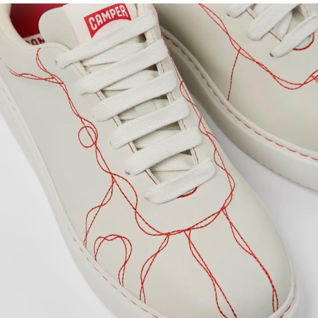 【23.5〜24】CAMPER TWINS レザースニーカー