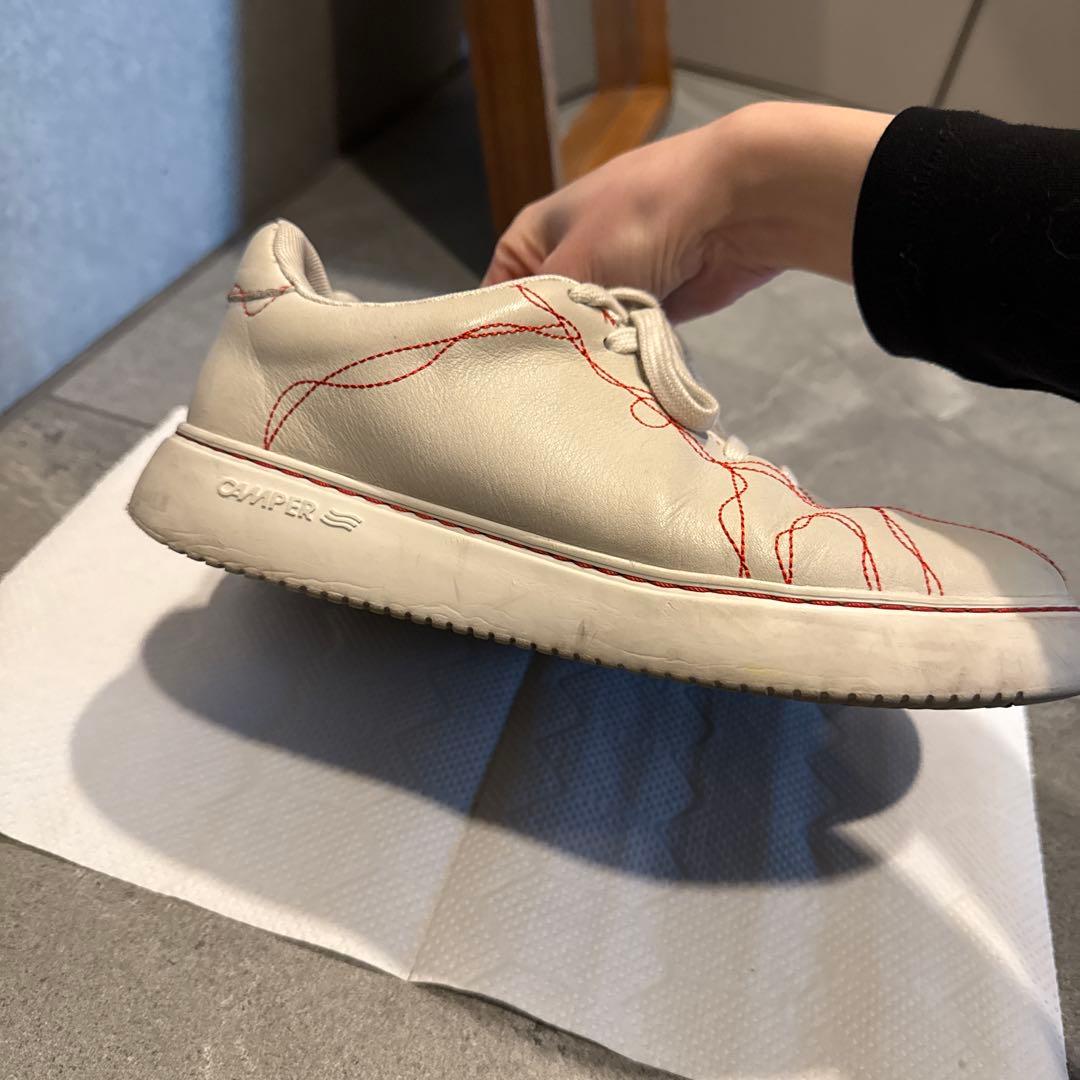 【23.5〜24】CAMPER TWINS レザースニーカー