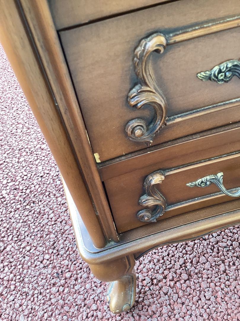 アンティーク　ライティングビューロー　デスク　チェスト　猫足　ビンテージ　西洋