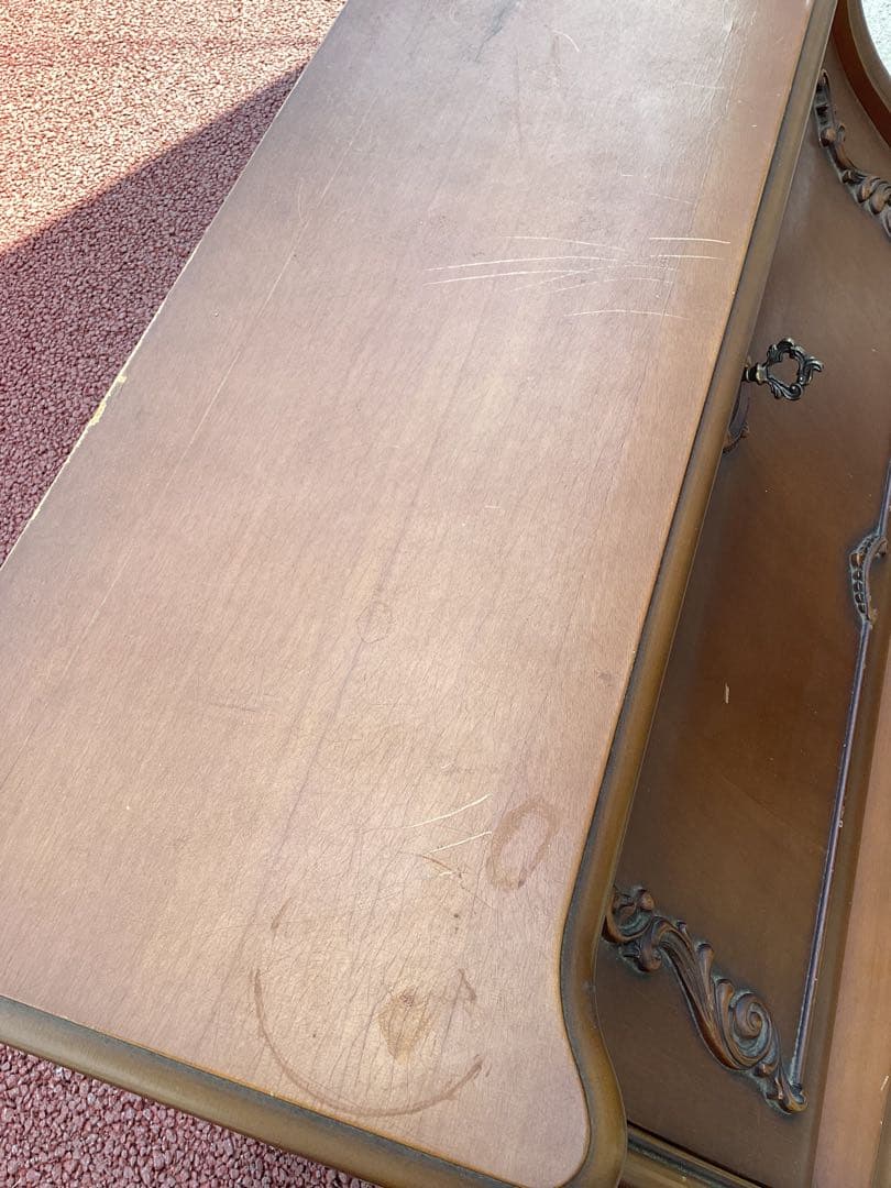 アンティーク　ライティングビューロー　デスク　チェスト　猫足　ビンテージ　西洋