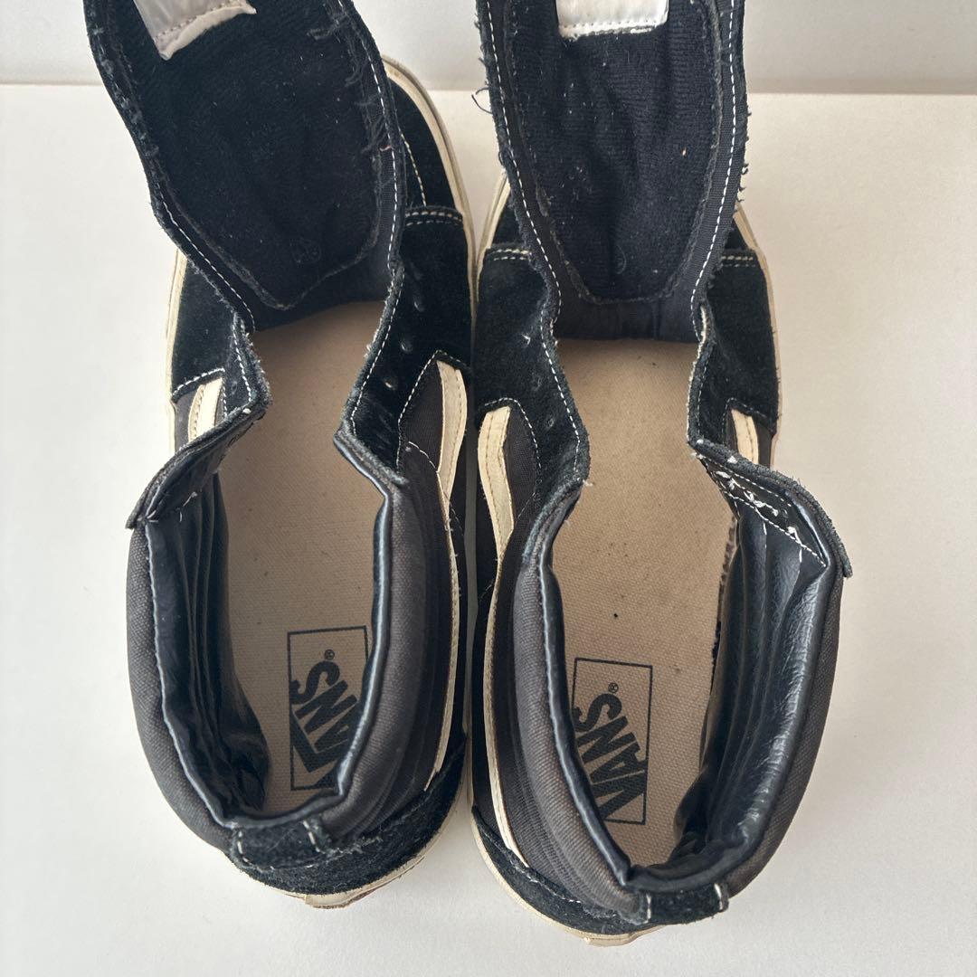 90s Vans Sk8-Hi ブラック/ホワイト