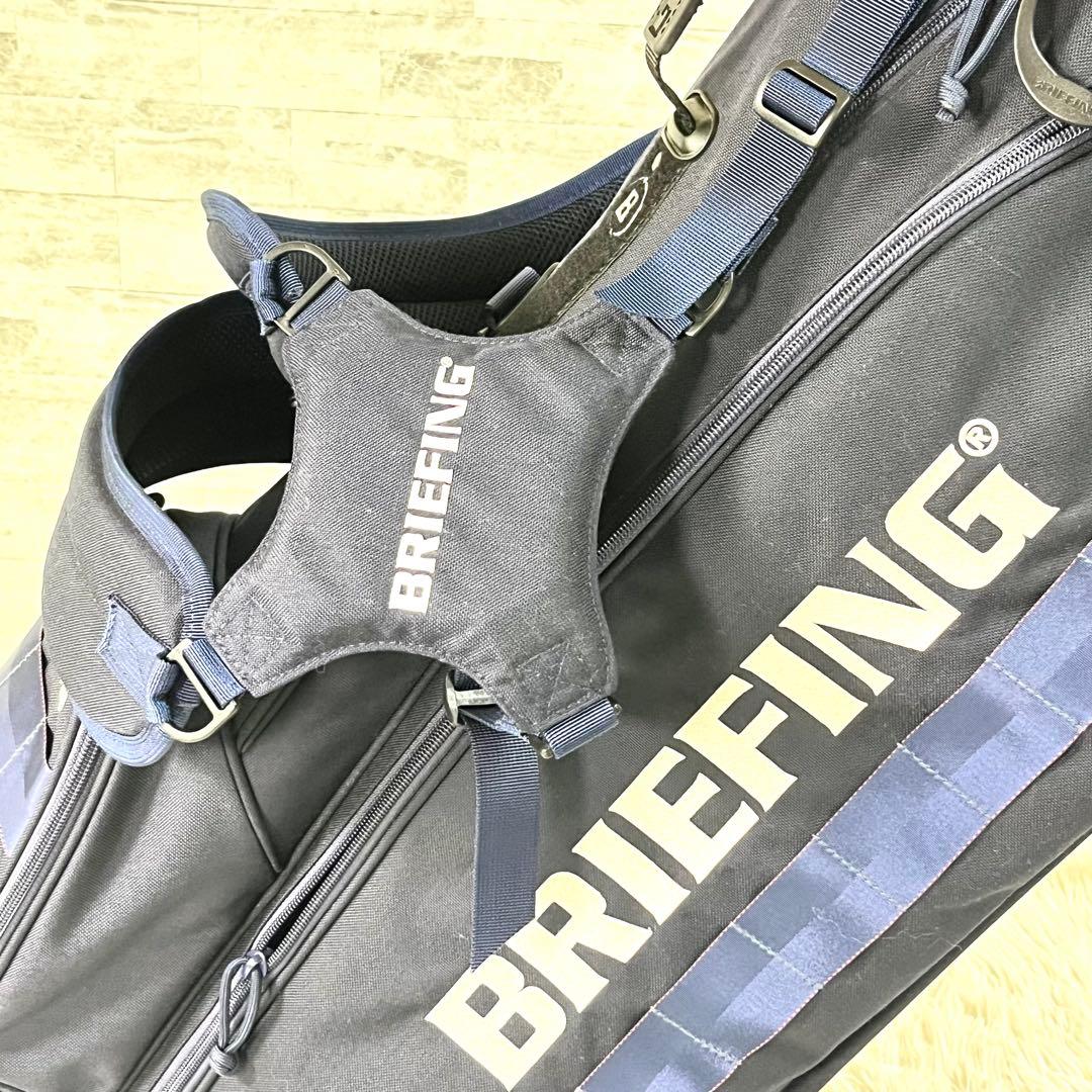 希少　ブリーフィング CR-4 スタンド式 キャディバッグ ネイビー