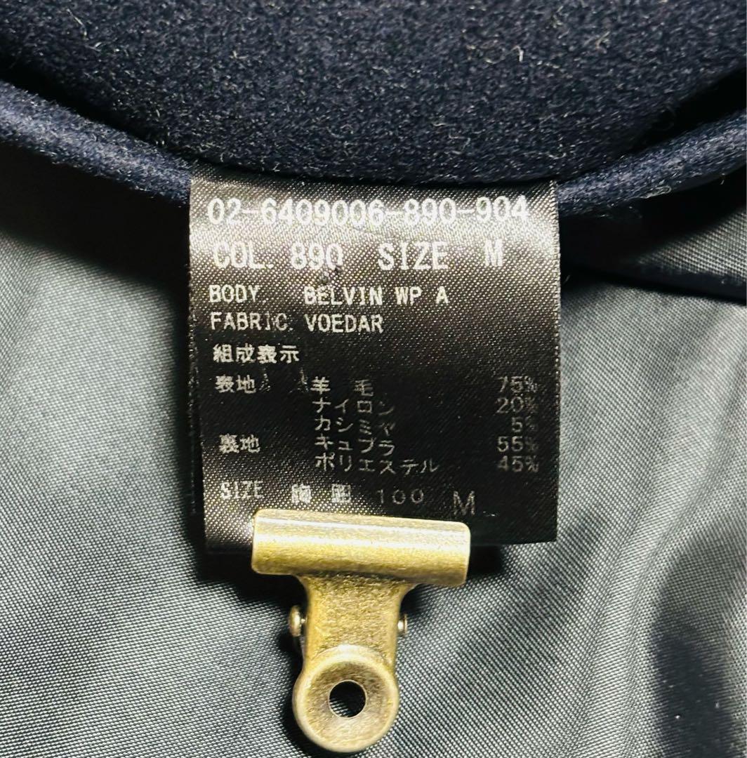 カンデミーナ様セオリー BELVIN カシミヤ混 スタンドカラーコート　紺　M