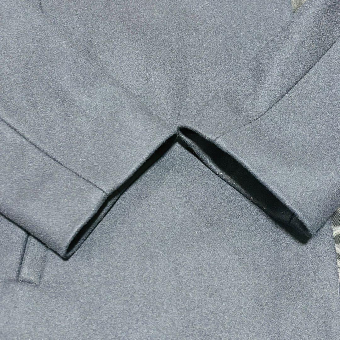 カンデミーナ様セオリー BELVIN カシミヤ混 スタンドカラーコート　紺　M