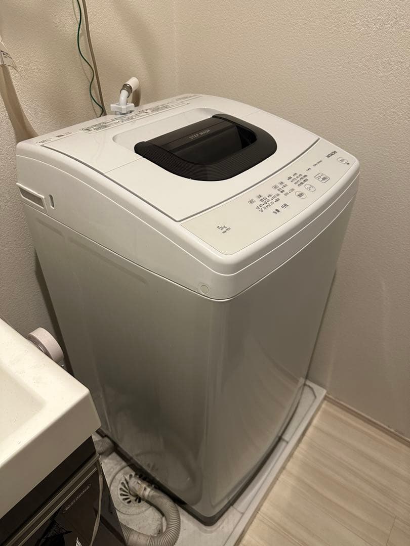日立 全自動電気洗濯機NW-50H形 2021年製 送料込み 清掃済み
