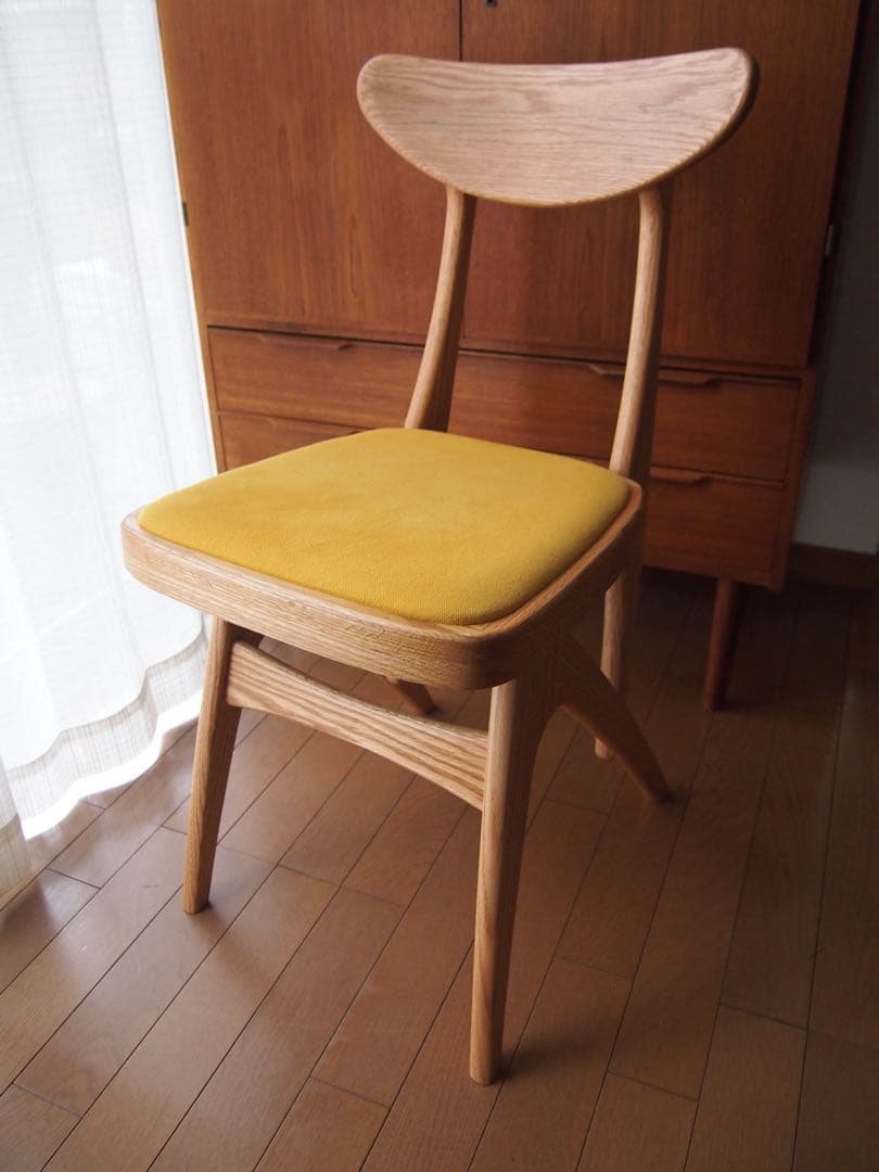 ミナペルホネン マルニ木工 デルタチェアB ハンドメイド 生地 タンバリン いす