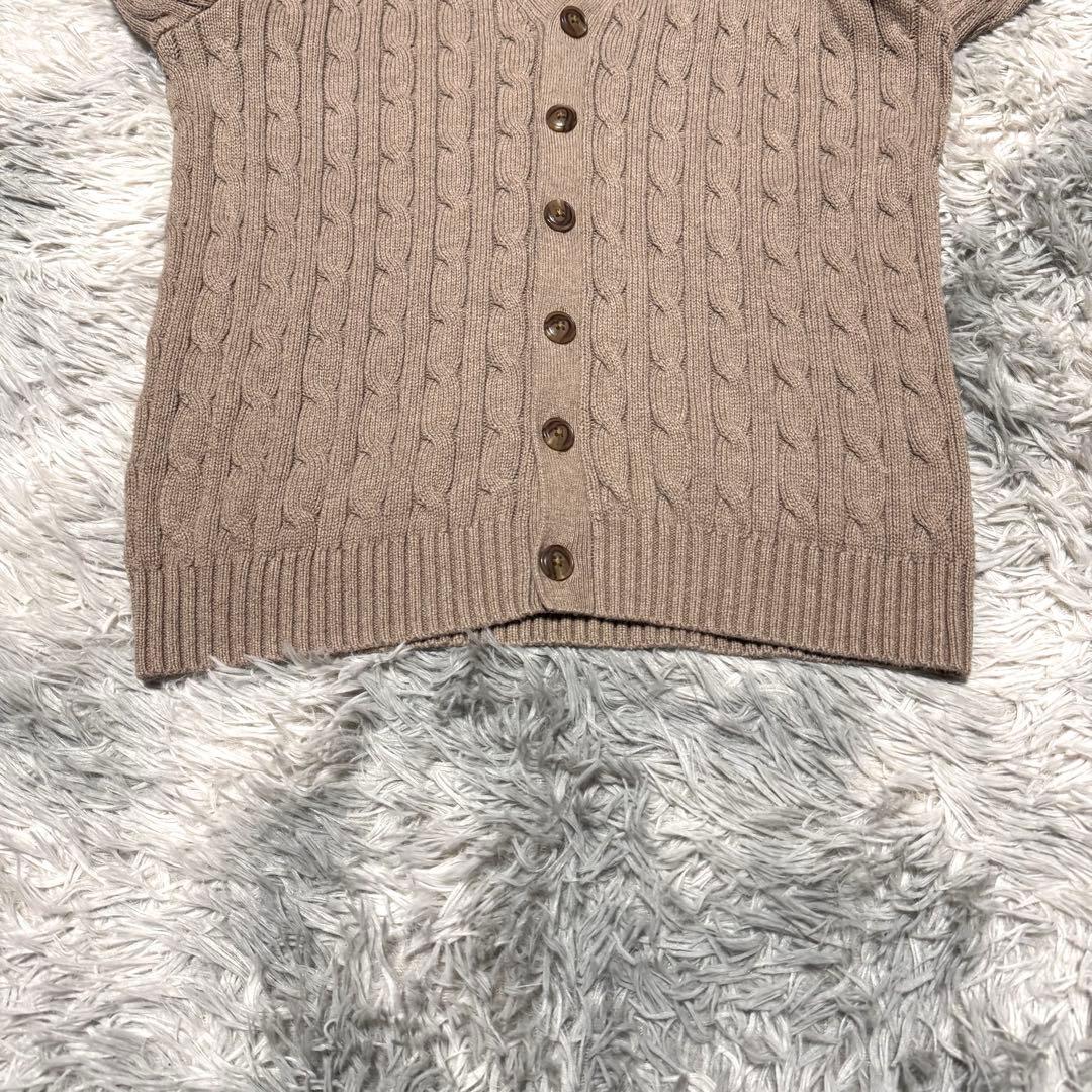【現行タグ】ポロラルフローレン カーディガン ケーブル編み 刺繍ポニーロゴ L