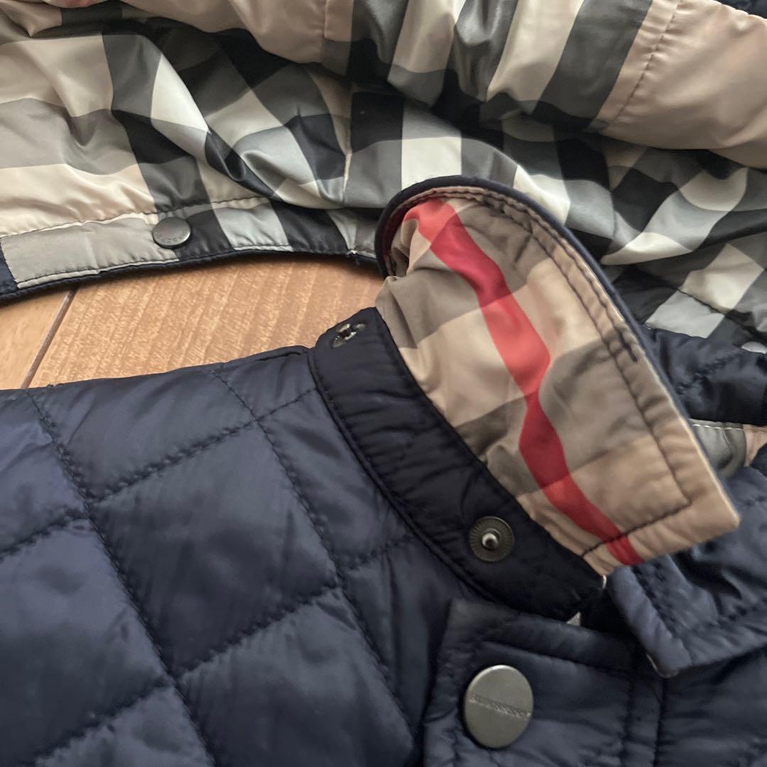 Burberry キルティングコート 2Y ネイビー