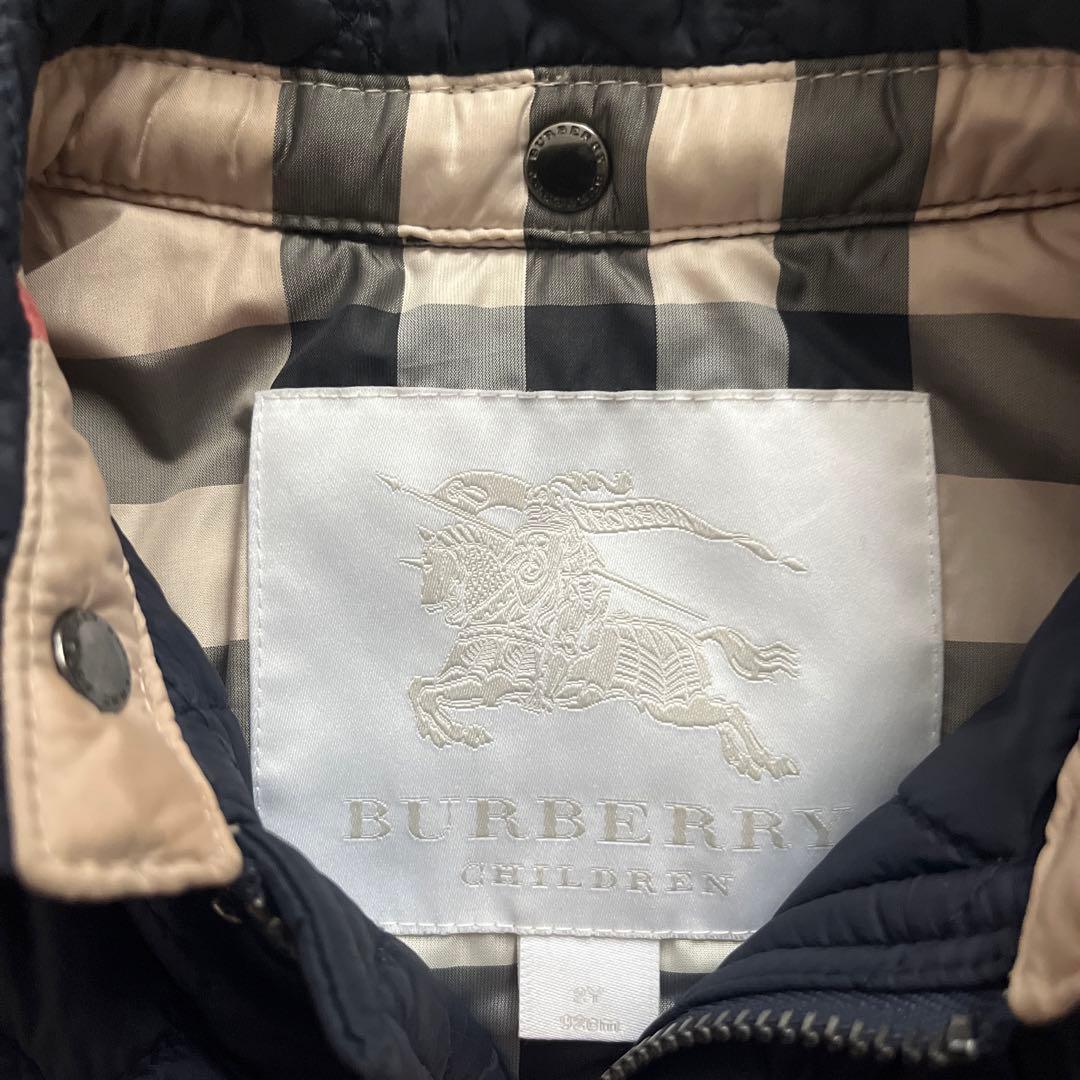Burberry キルティングコート 2Y ネイビー