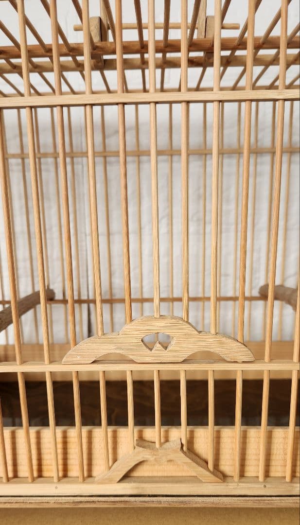 ◯～か ☆竹製☆ 持ち手付き 手作り鳥かご