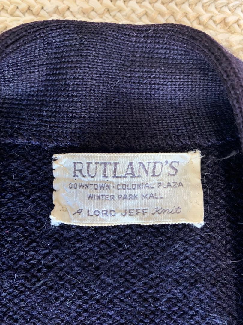 60s モヘア カーディガン ネイビー lord jeff