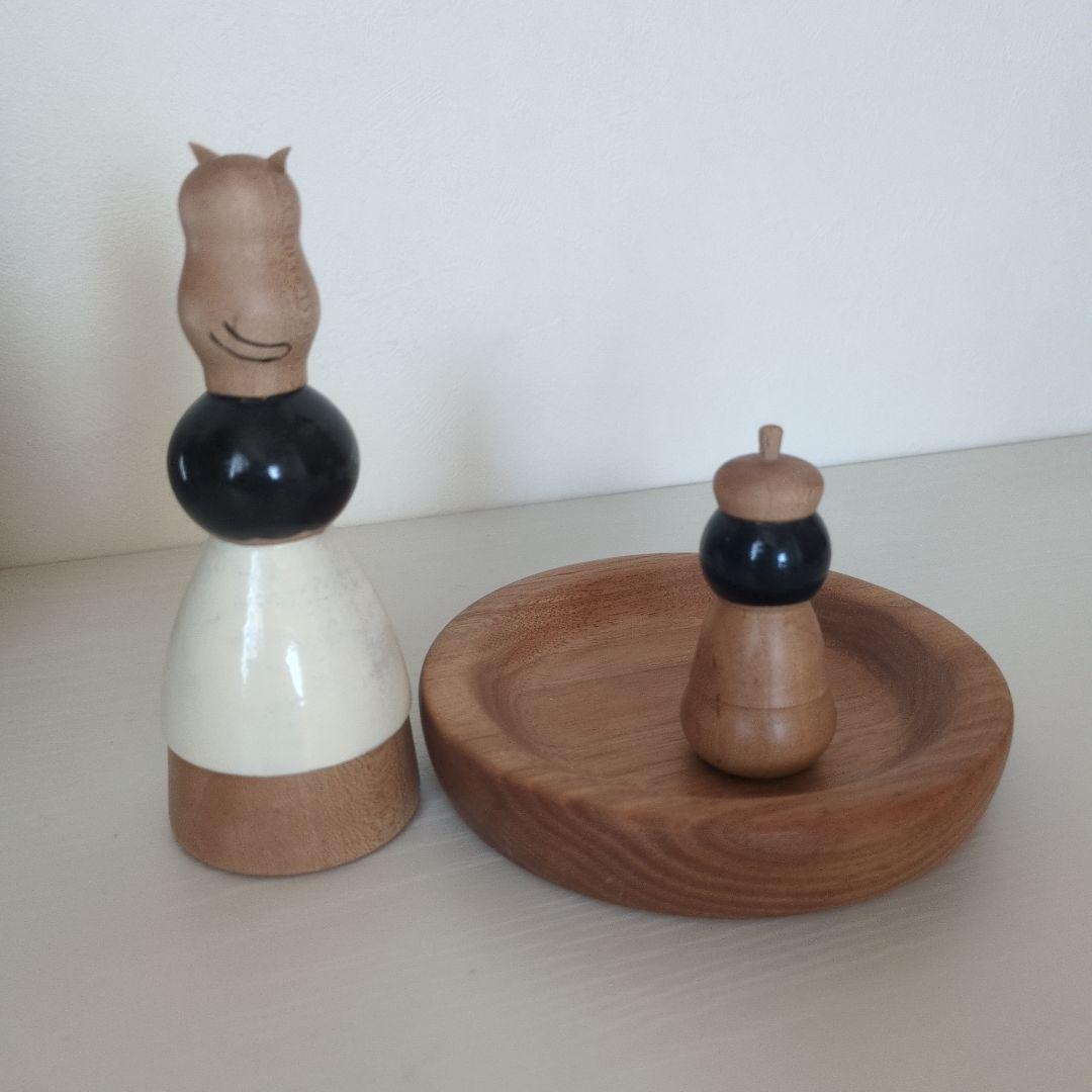 【美品 レア】ほろほろ人形　木製人形 　アクセサリートレイ　2セット