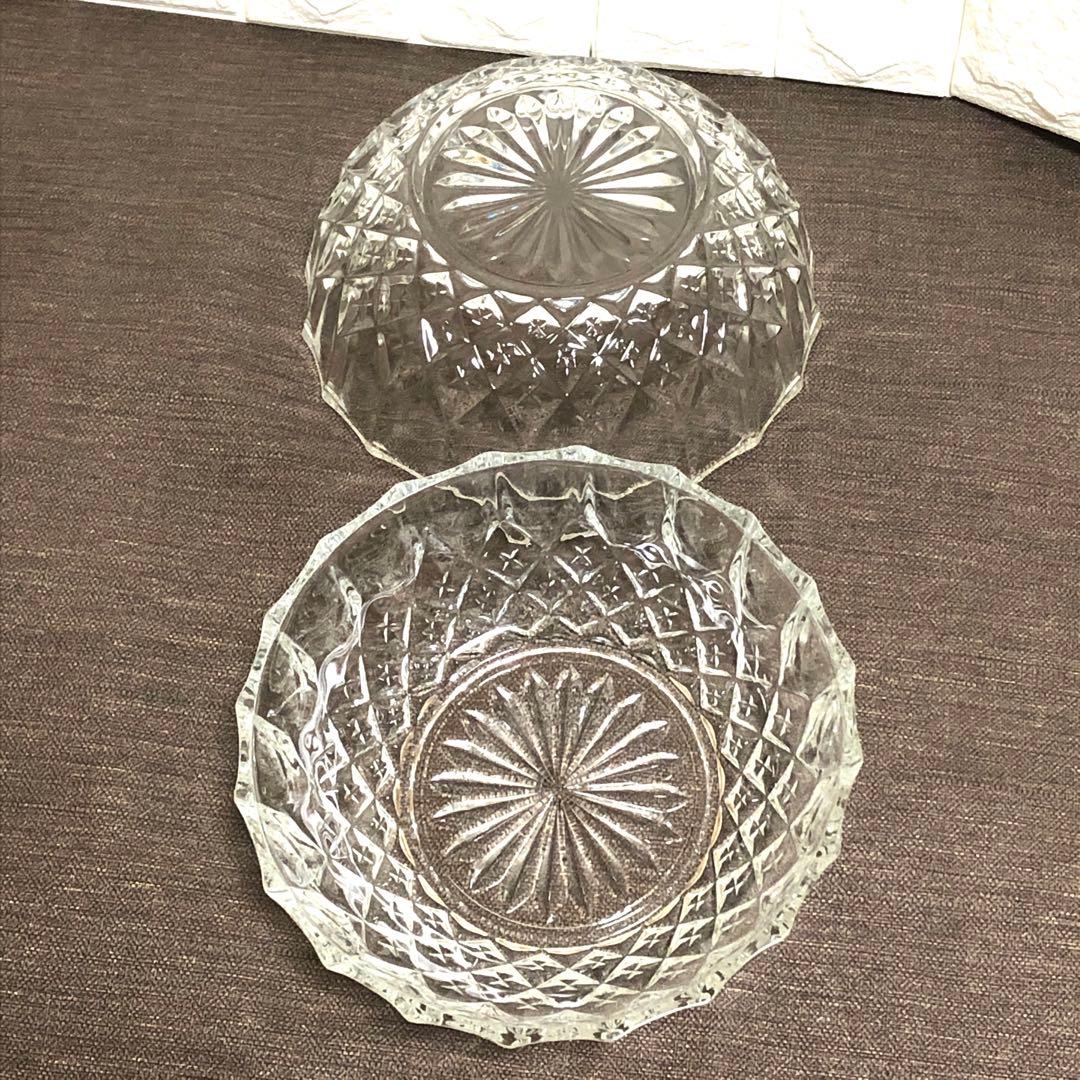 ■希少・レア■曽我ガラス　銀嶺大鉢　5客セット■ガラス器・和食器・割烹・日本料理