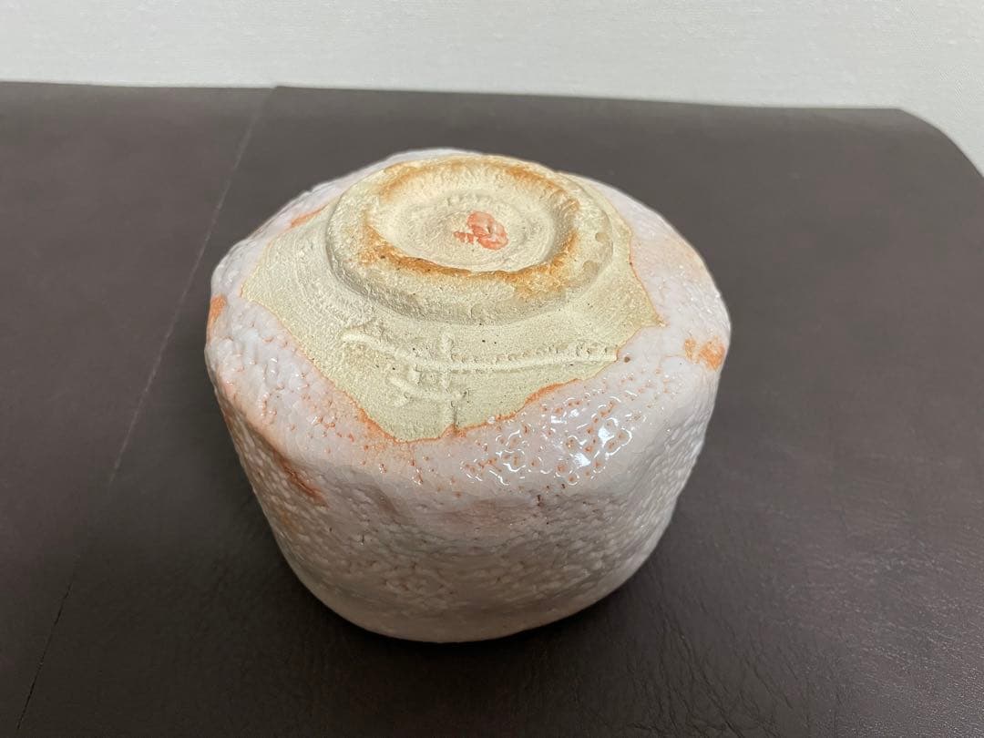 豊場惺也　志野茶盌　共箱　共布　栞　志野焼　茶碗　茶道具