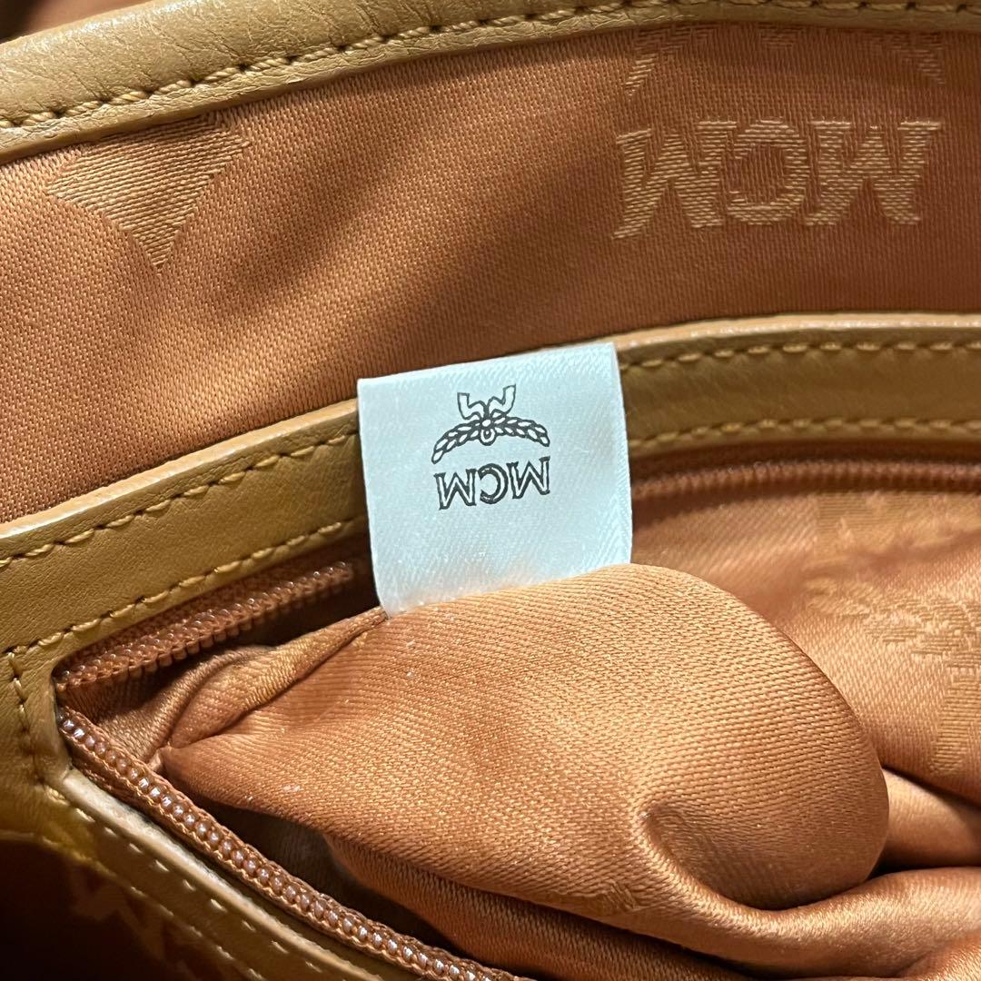 MCM スタッズ ブラウン レザー リュック ヴィセトス