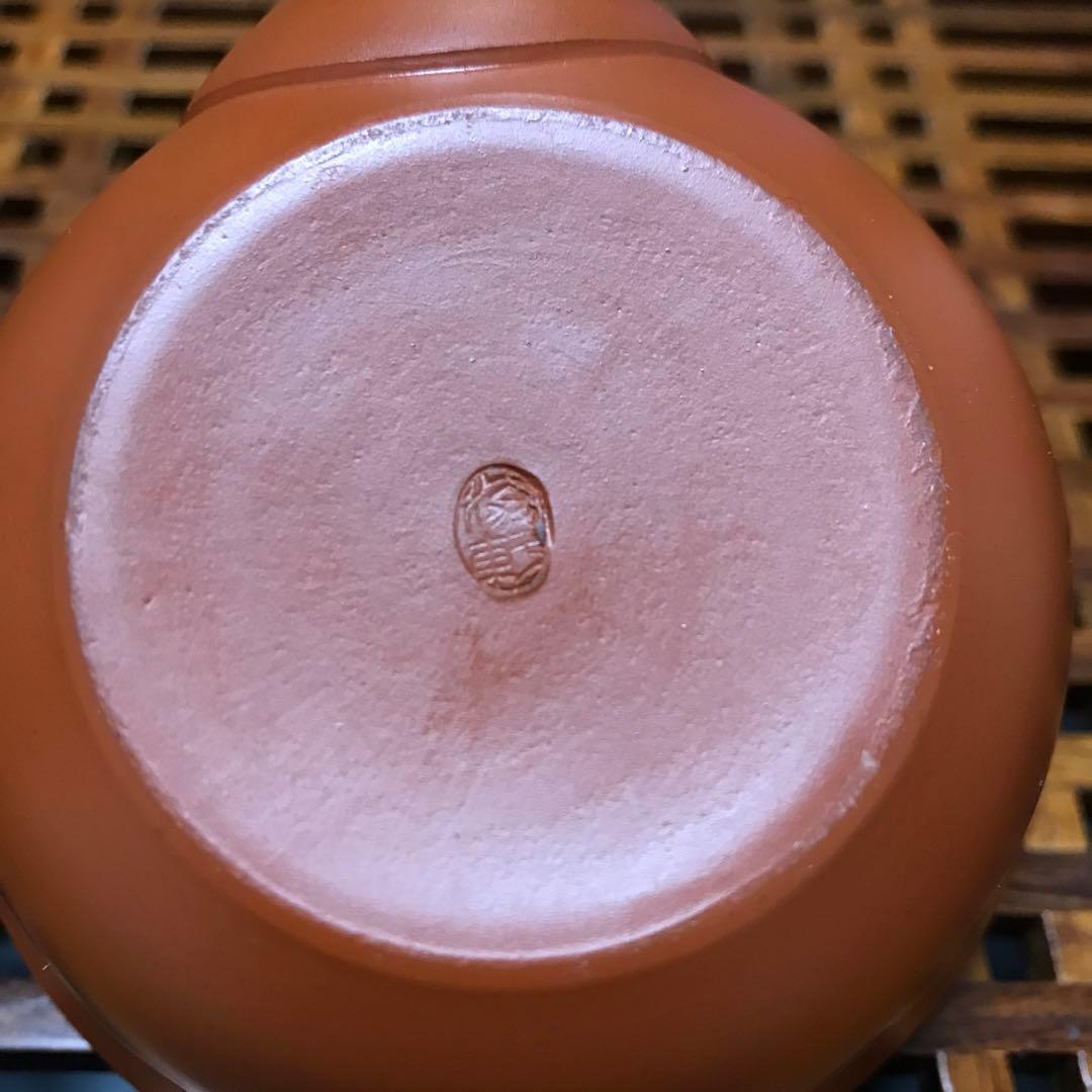 常滑焼　煎茶器　時代　名工　翁軒　朱泥 宝瓶