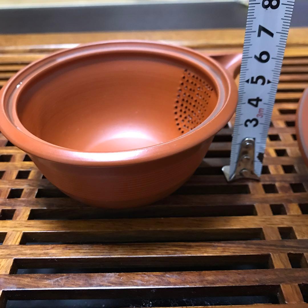 常滑焼　煎茶器　時代　名工　翁軒　朱泥 宝瓶