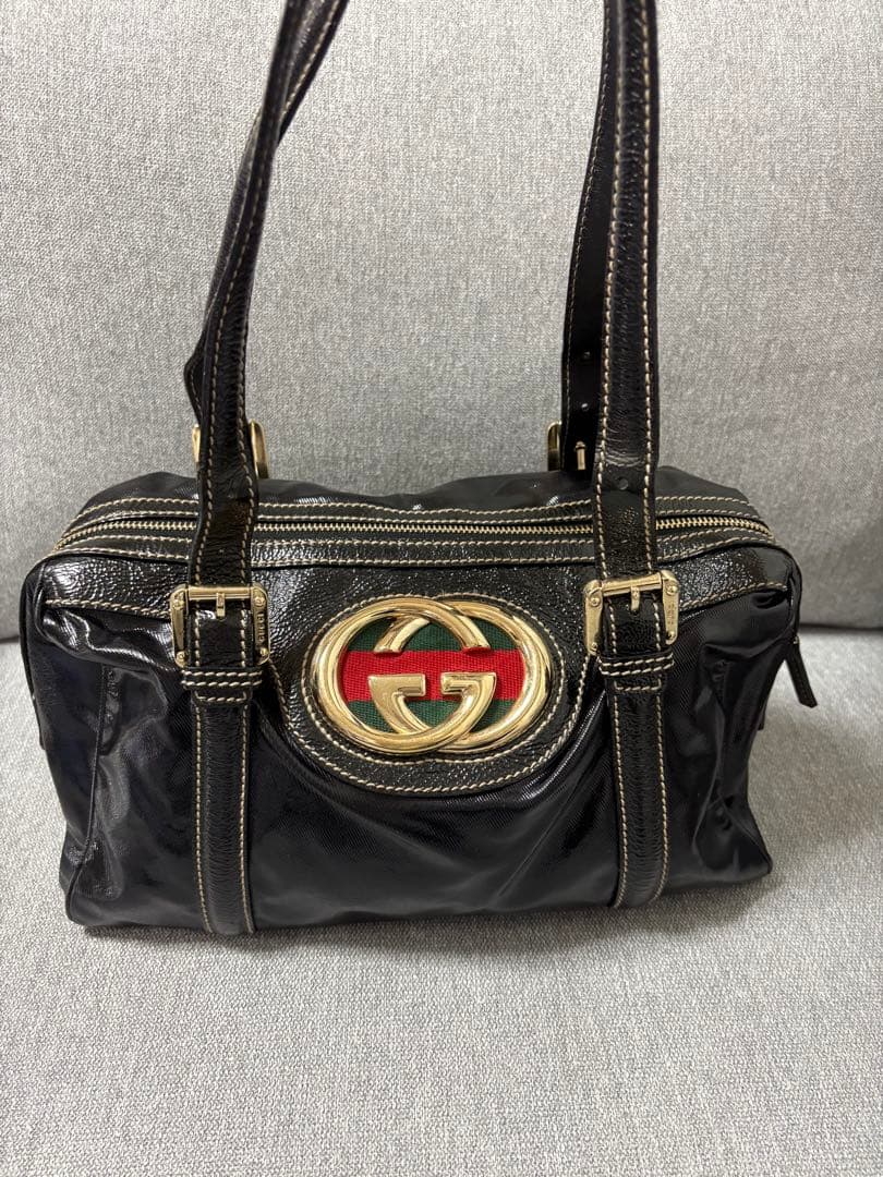 GUCCI インターロッキングG ミニボストン バック