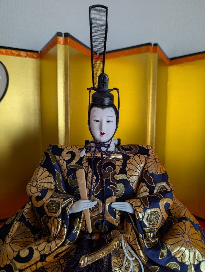 送料込【3出品全て落札必須 1/3】ひな人形 7段 15人飾り 40号（ひな壇）