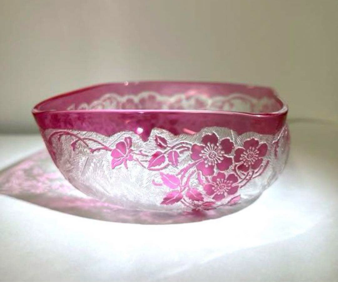 ★アンティークバカラ【Baccrat】★エグランチェ★ボール四角★11.3㎝★