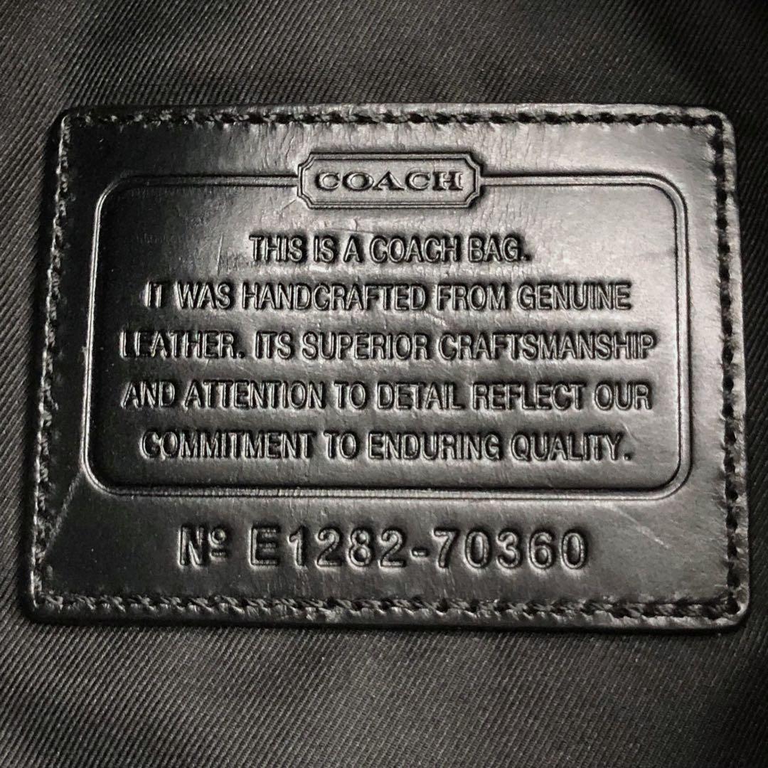 美品 COACH コーチ 70360 レザー ボディバッグ メンズ