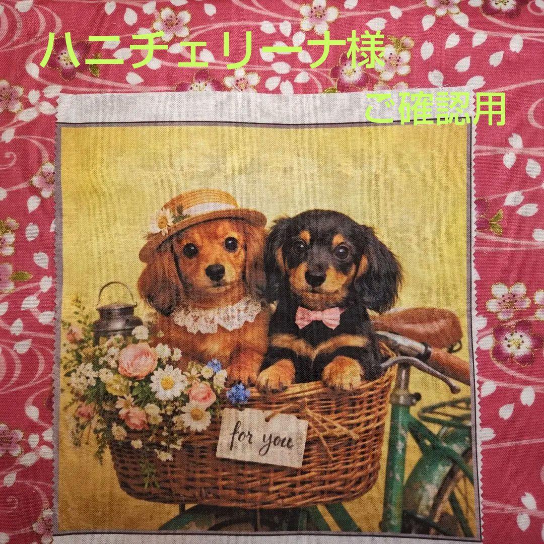 ご確認用　ハニチェリーナ　パネル　ダックスちゃん柄1/30