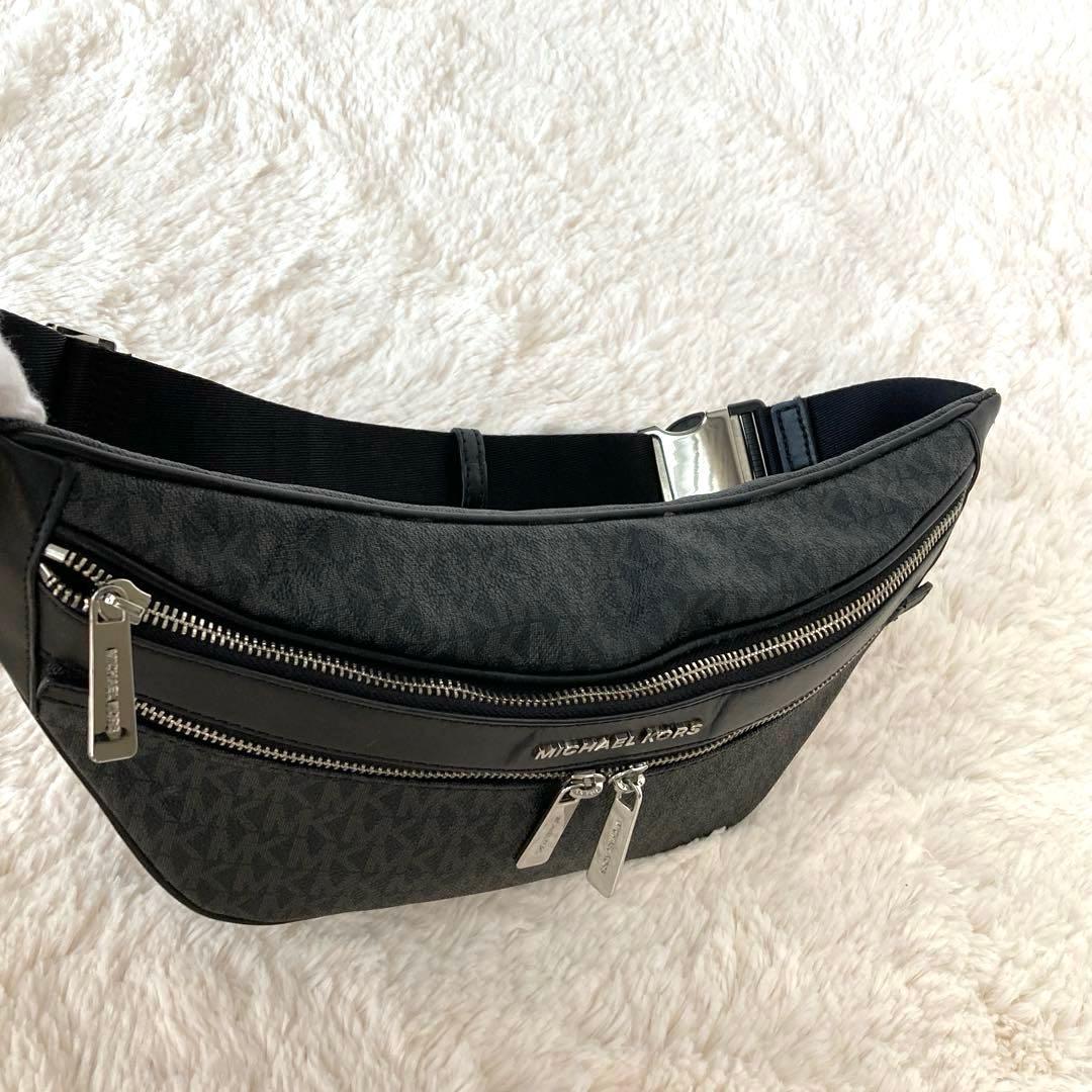 【美品】マイケルコース ケンリー シグネチャー ウエスト ボディバッグ メンズ