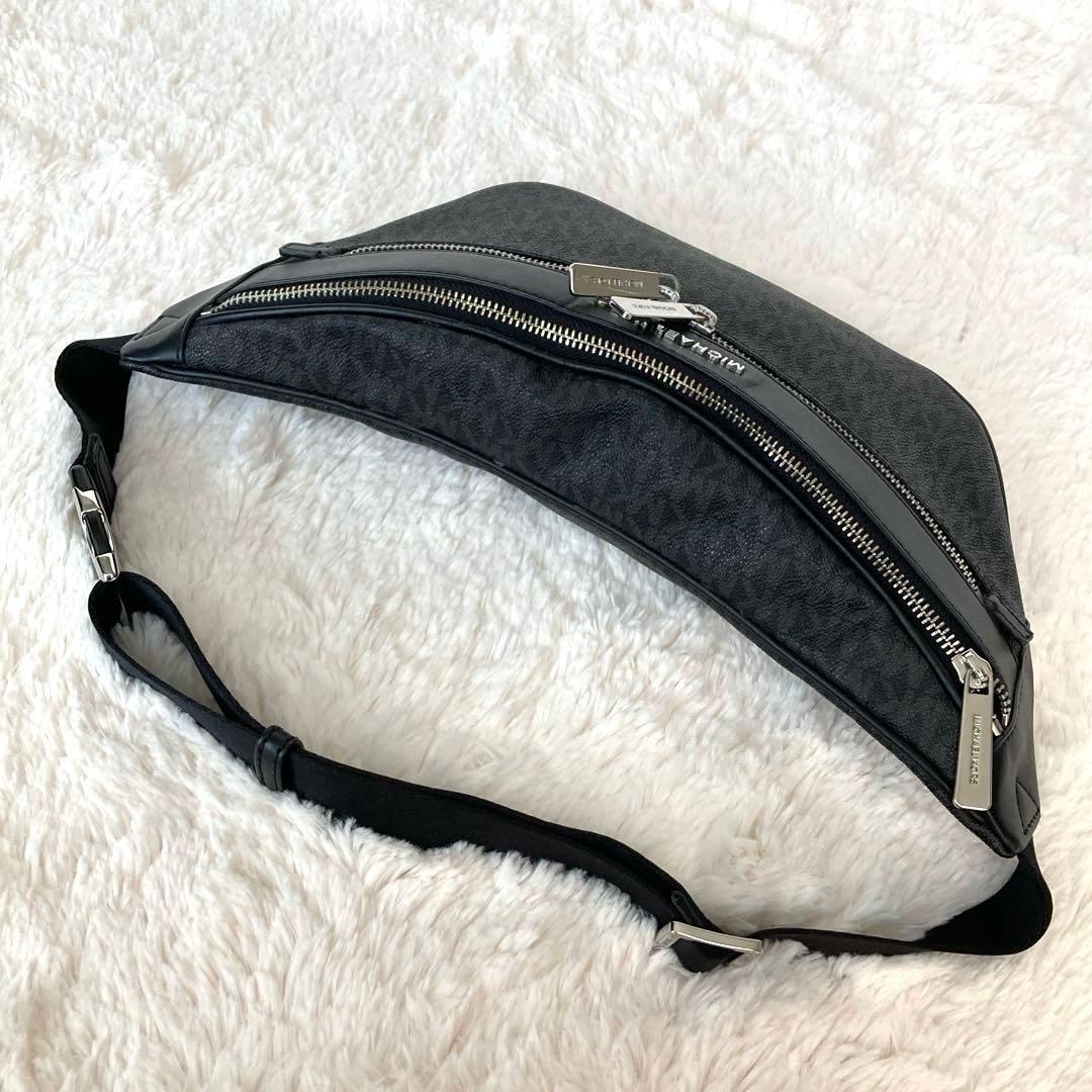 【美品】マイケルコース ケンリー シグネチャー ウエスト ボディバッグ メンズ