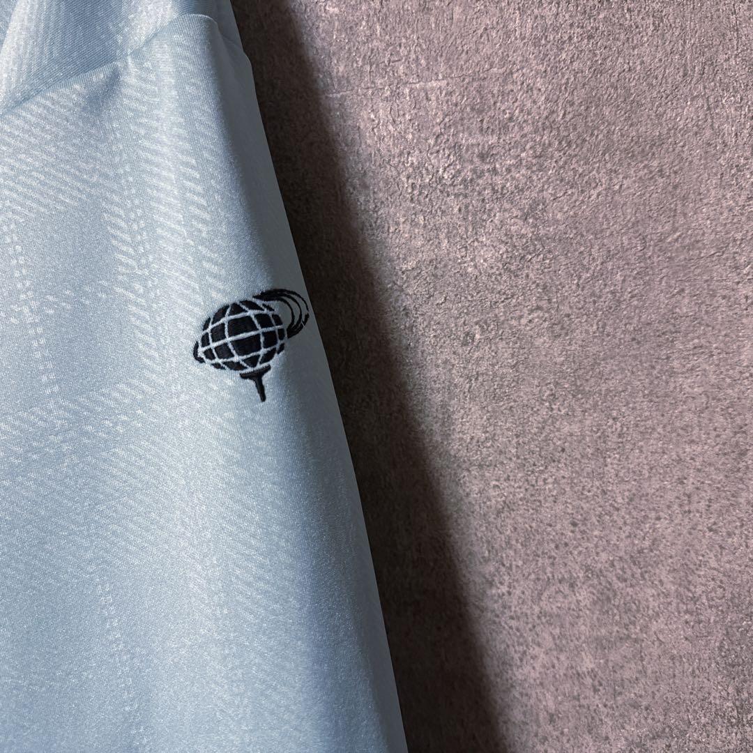 BEAMS GOLF ビームスゴルフ モックネック シャツ ライトブルー S