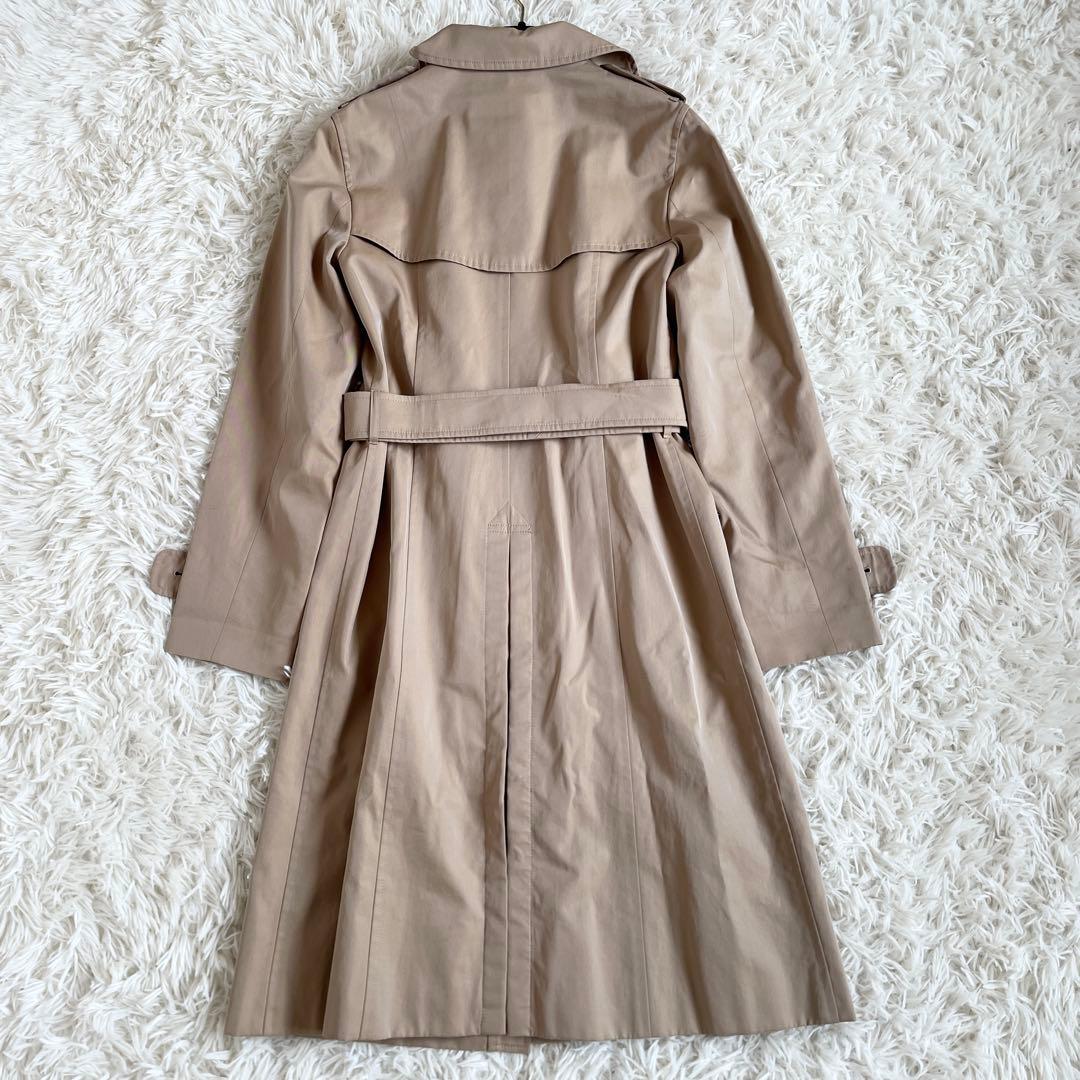 美品　バーバリーロンドン　シングル　トレンチコート　ノバチェック　ハニーベージュ