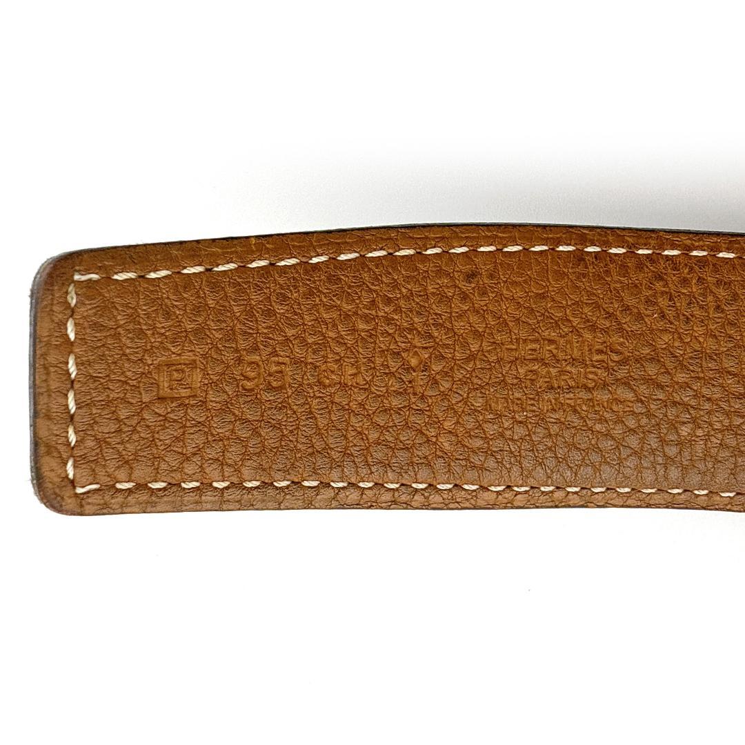良品【HERMÈS／エルメス】コンスタンス ベルト 95 □R 穴増設あり