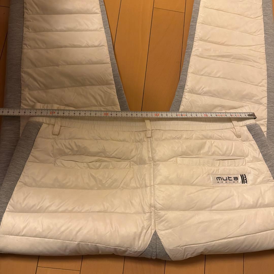 ムータマリンダウンパンツ白7