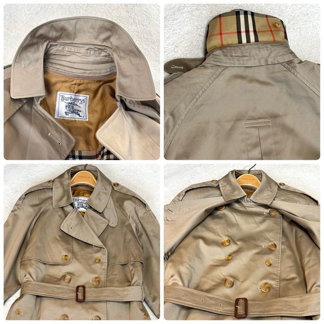 【希少・新品級】バーバリーズ 襟裏チェック ライナー付トレンチコート マキシ丈