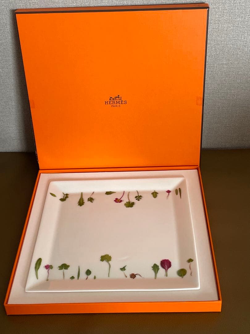 HERMES Mesclun エルメス メスクラン スクエア プレート 23cm