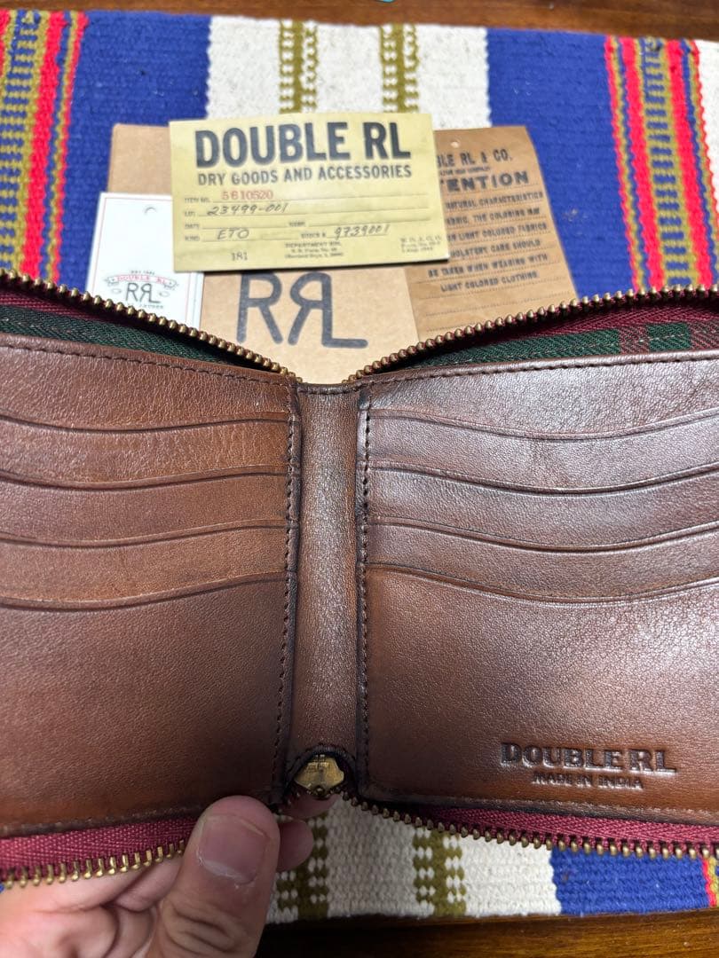 RRL オイルクロスウォレット　二つ折り財布