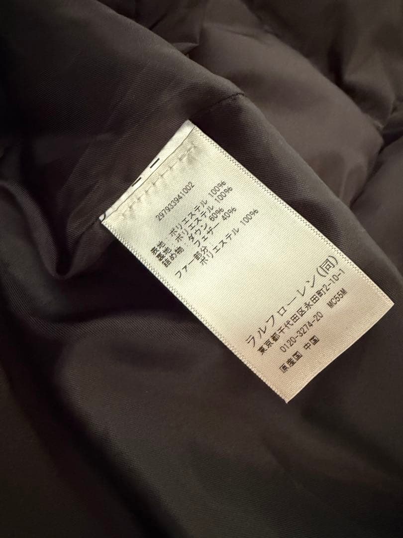 ラルフローレン　フード付きロングダウンジャケット