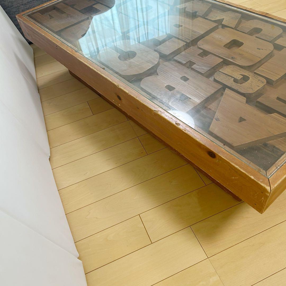 【送料込み】　クラッシュゲート ABCセンターテーブル アルファベット　関家具①