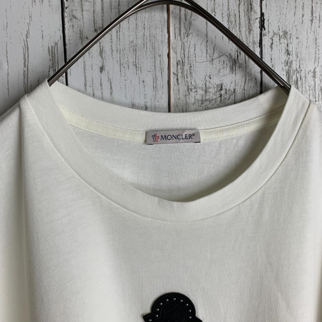 【鑑定済み・最高級の逸品】モンクレール☆フェルト&ワッペンロゴTシャツ2644.