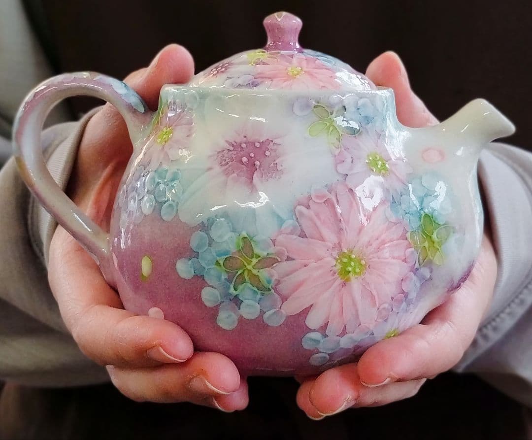 【値下げ中】工房ゆずりは　色彩花　プチポット　記念品　プレゼント