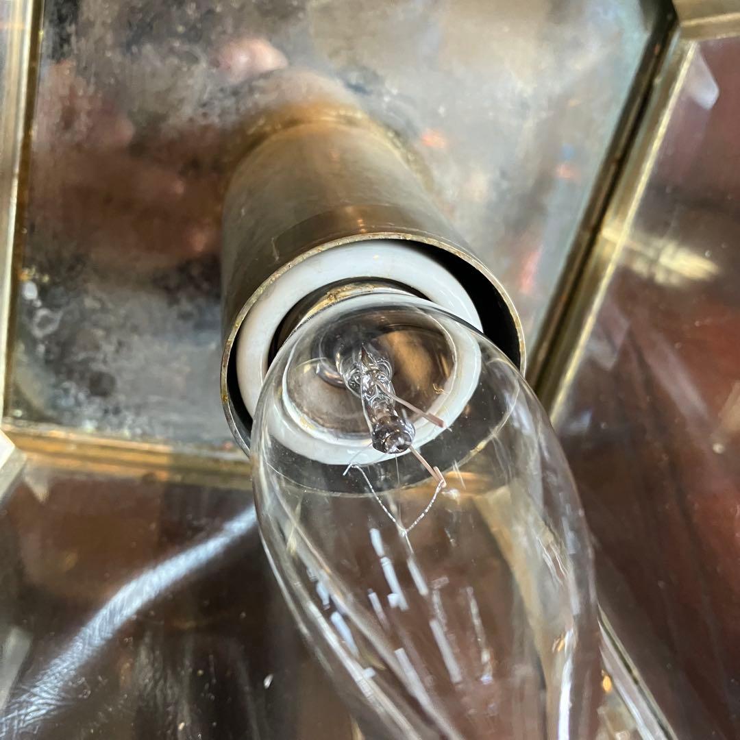 加工必須 ヴィンテージ ガラスシェード ライト ランプ レトロ アンティーク