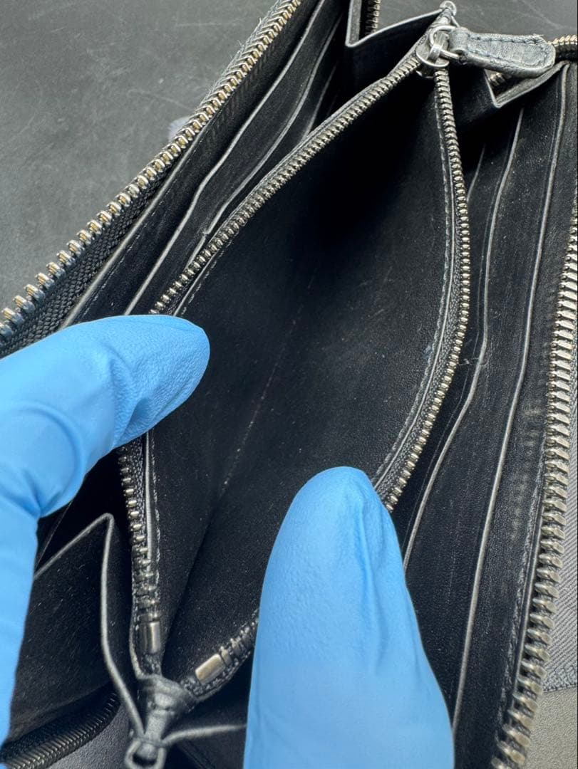 ベルルッティ　Berluti ブラックレザー長財布