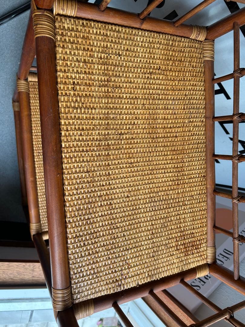 レトロ アーチ型　3段ラタンラック オープンシェルフ 本棚　飾り棚 ディスプレイ