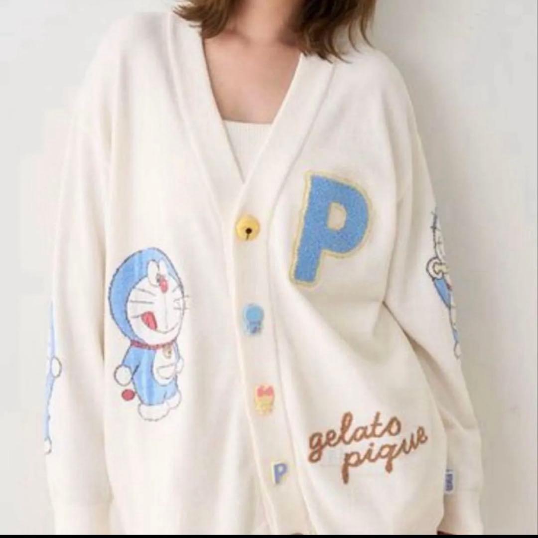 ジェラートピケ　ドラえもん　カーディガン　ユニセックス　SM ジェラピケ　ドラミ