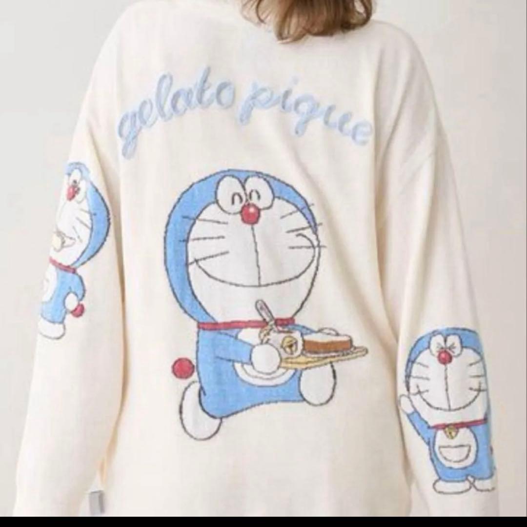 ジェラートピケ　ドラえもん　カーディガン　ユニセックス　SM ジェラピケ　ドラミ