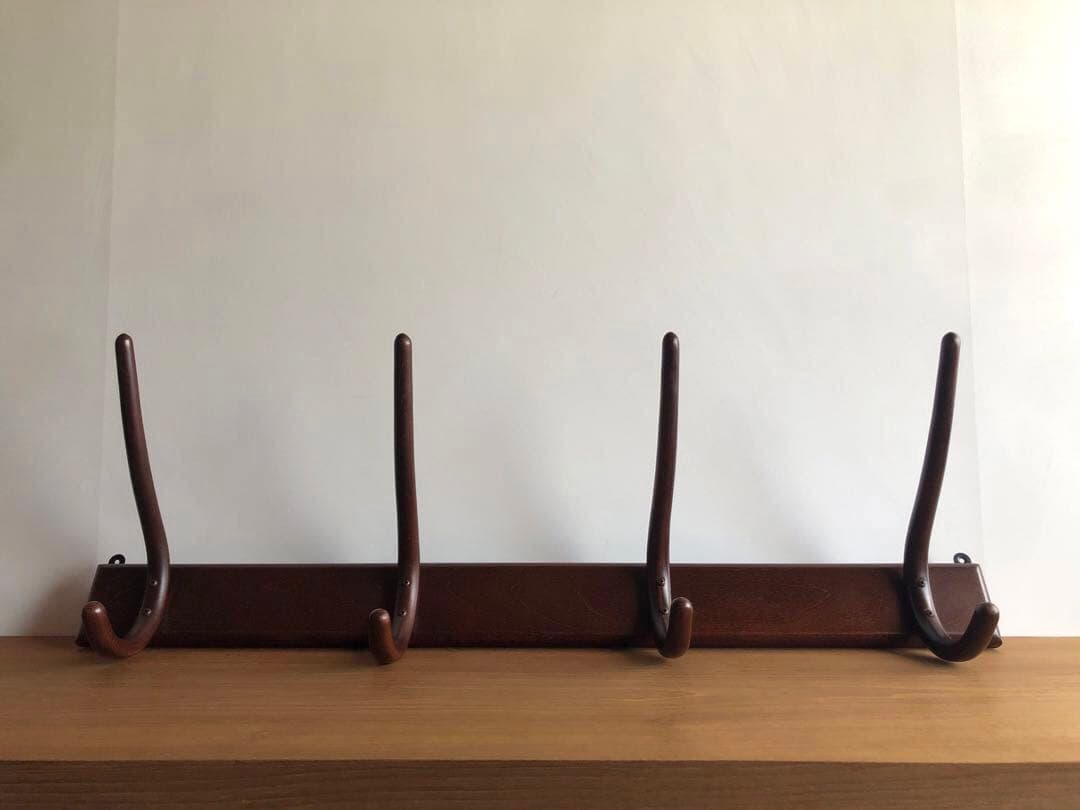ヴィンテージ 秋田木工社製 壁掛けラック ウォールハンガーラック 帽子掛け