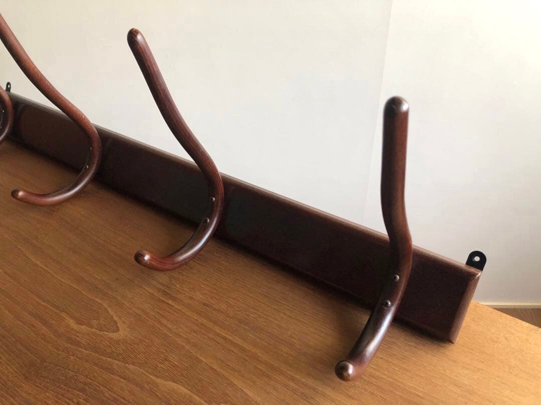 ヴィンテージ 秋田木工社製 壁掛けラック ウォールハンガーラック 帽子掛け