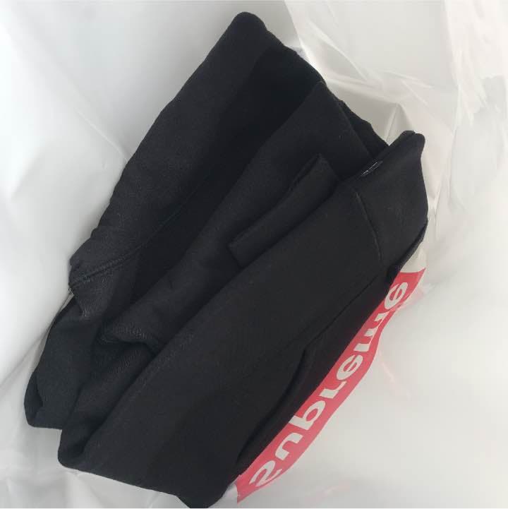 ボックスロゴ パーカー ブラック M supreme ギャルソン