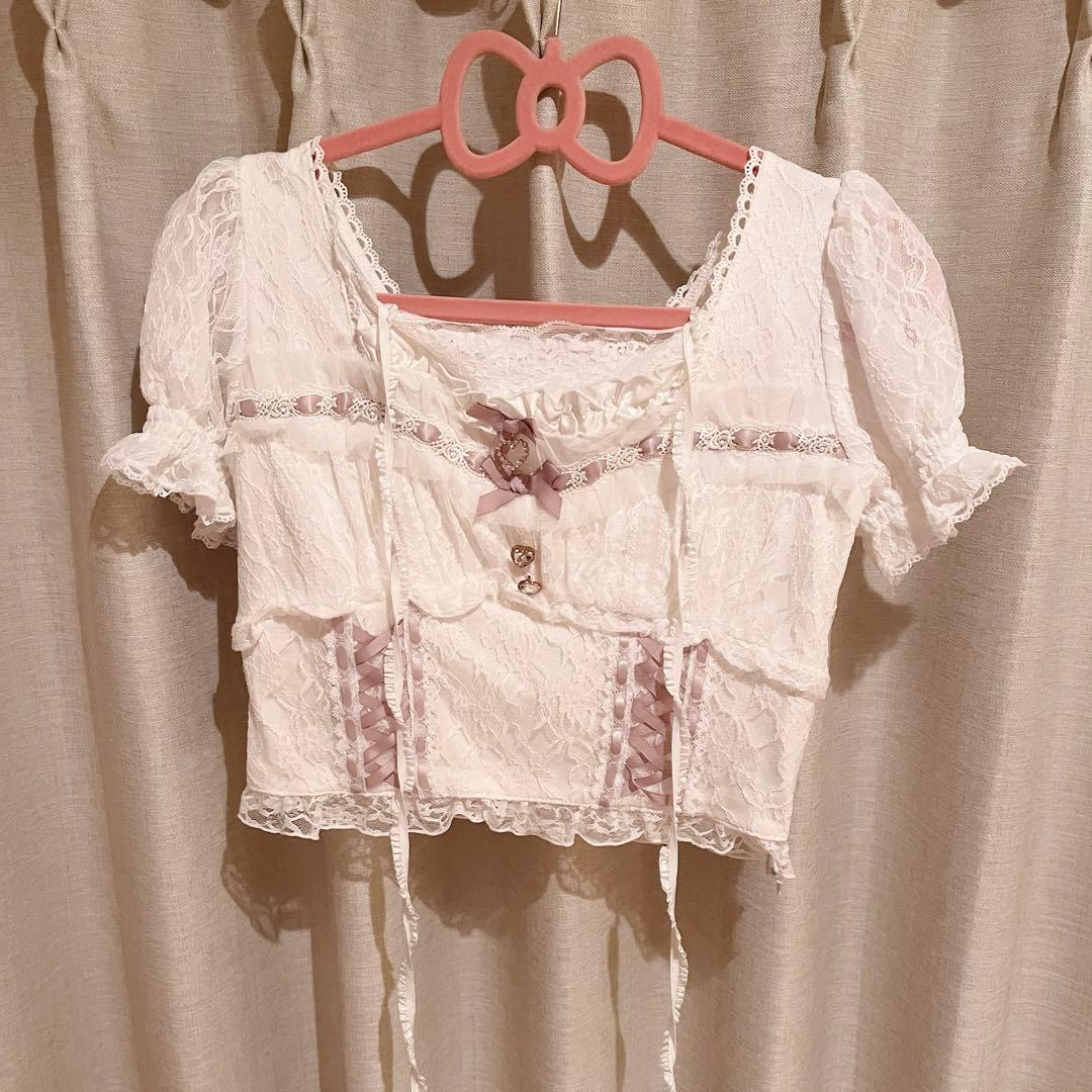 LIZLISA アームウォーマー付ビスチェトップス